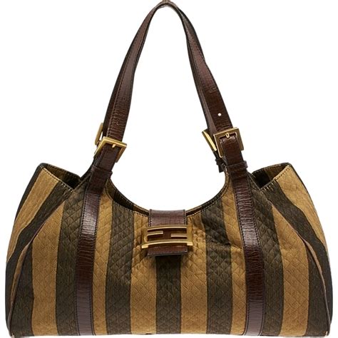 fendi pequin tote bag|fendi leather baguette bag.